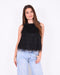 fluffy top black
