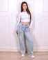 Double Straight leg stretch jeans Blue