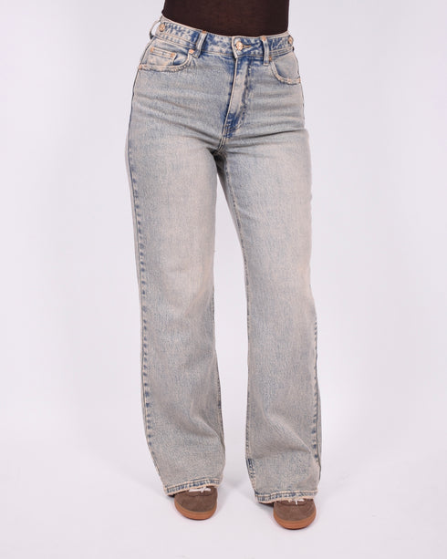 gold detail vinatge washed stretch jeans