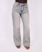 gold detail vinatge washed stretch jeans