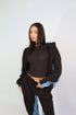 Priority denim tracksuit black