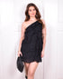 Ruffle dress black