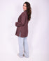 bibi boxy blazer plum