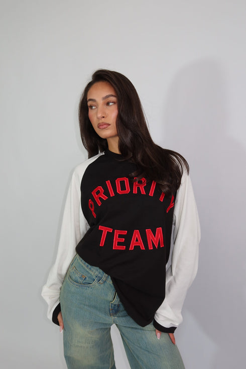 Priority team longsleeve black