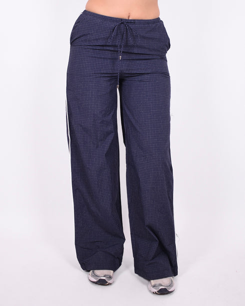Jenna checkered pants navy