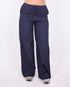 Jenna checkered pants navy