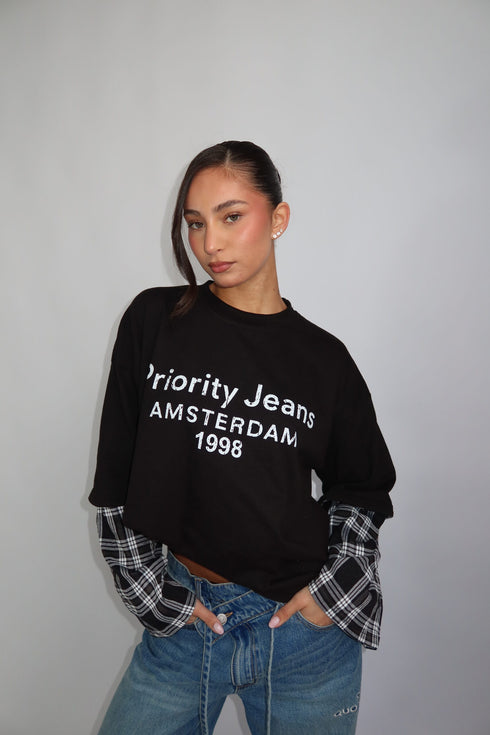 priority layered amsterdam longsleeve black