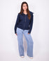 Zip Cardigan navy