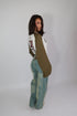 Priority focus Cropped longsleeve khaki