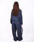 Checkered tracksuit navy