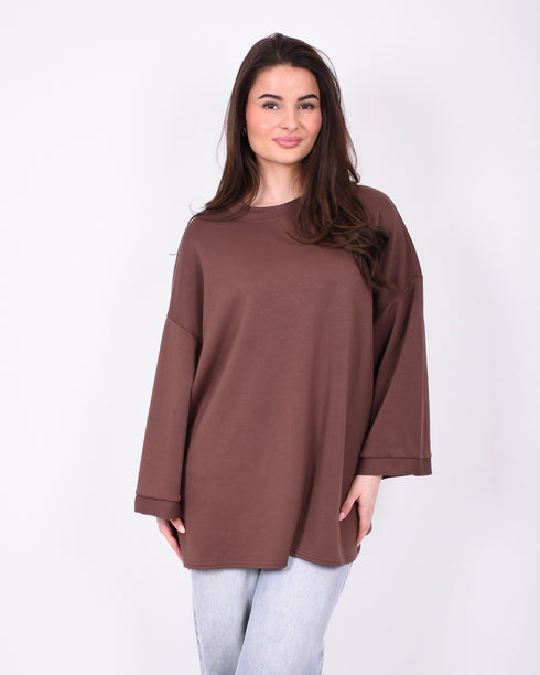 basic oversized t-shirt brown