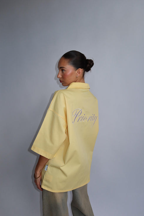 Priority boxy fit blouse yellow
