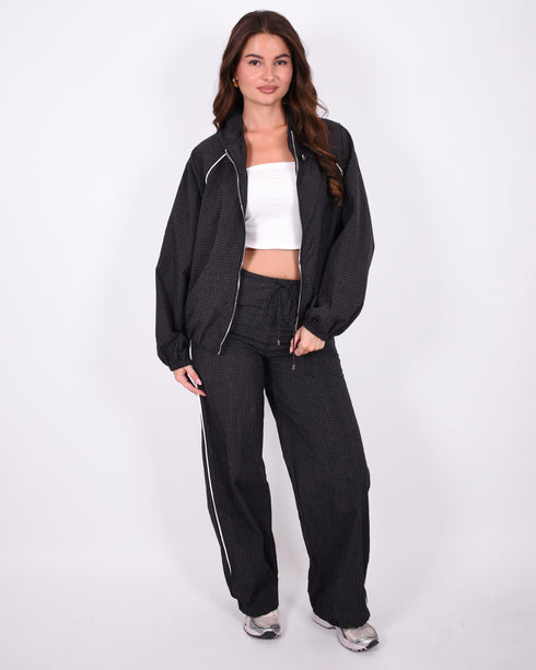 Jenna checkered jacket black