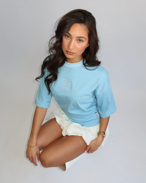 Priority snatched tee light blue