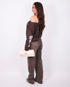 Off shoulder Longsleeve Brown
