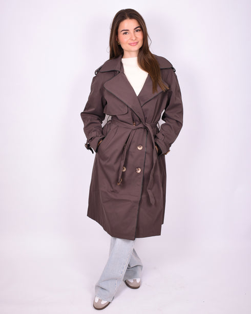 fall trenchcoat brown