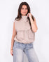 cargo gilet beige