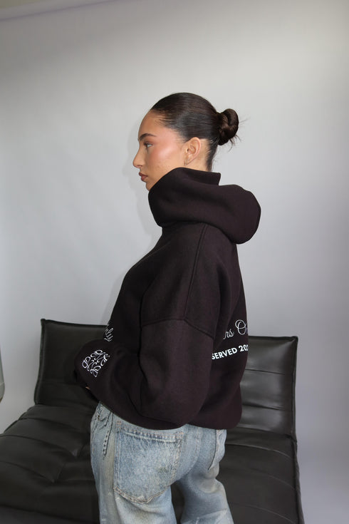 priority members hoodie black