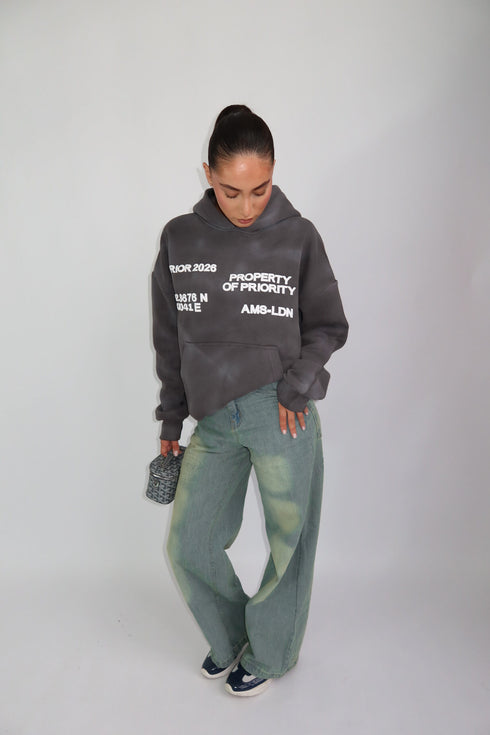 priority AMS-LDN hoodie grey