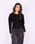 Knit snatch top black