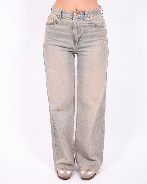 Vintage washed stretch jeans