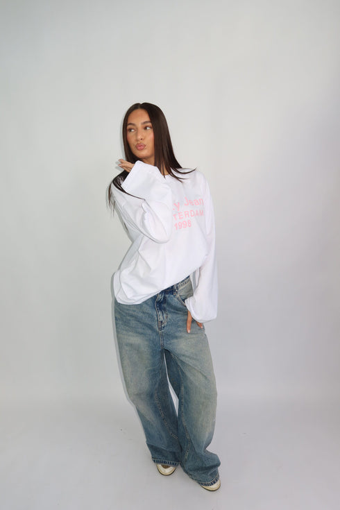 priority amsterdam longsleeve white/pink