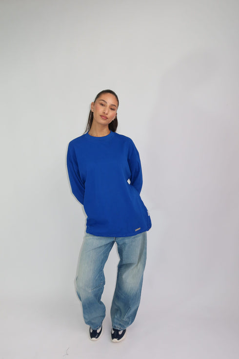 priority blanc longsleeve kobalt