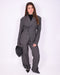 boss babe suit dark grey