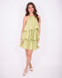 Ruffle dress green