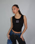 Priority monogram tank top black
