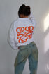 Priority monogram windjacket white/orange