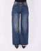 blue vintage wide leg stretch jeans