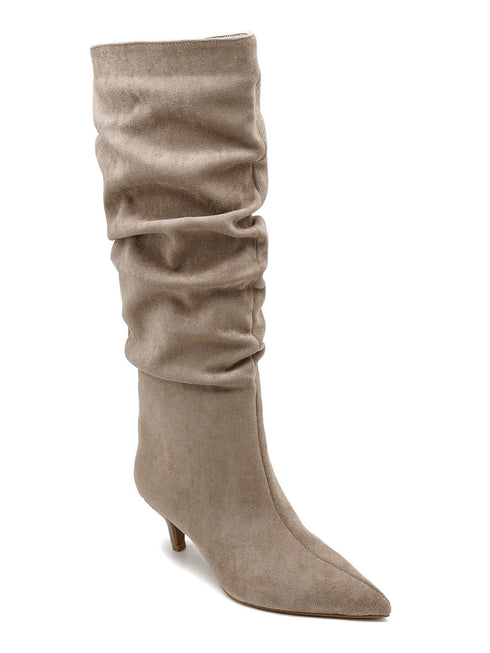 Slouchy boots khaki