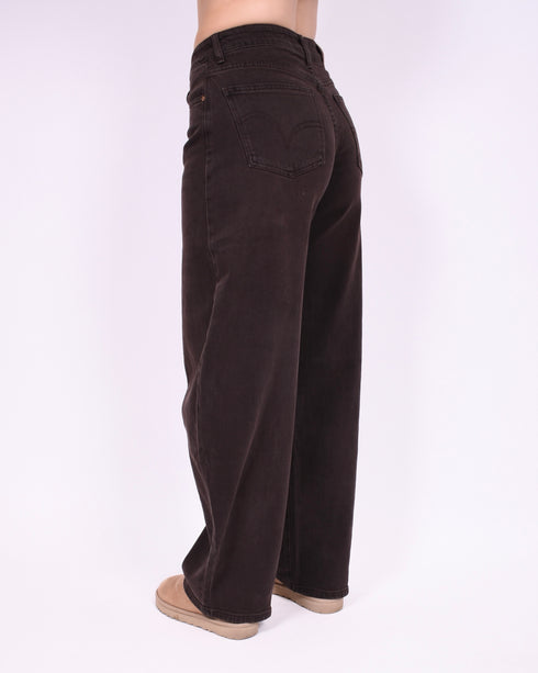 barrel stretch jeans brown