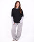layered longsleeve black/grey