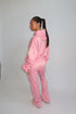 Priority sporty logo tracksuit pink