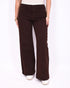 brown wide leg stretch jeans