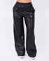 Leather pants black