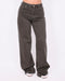 tall wide leg stretch jeans dark green