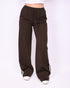 jacky striped pants brown