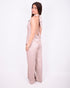 satin halter set taupe