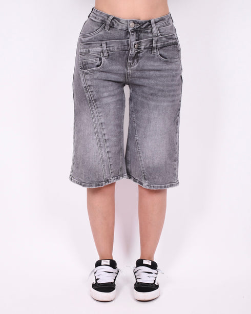 double stretch jort grey