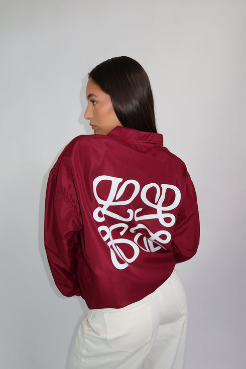 priority monogram windjacket bordeaux