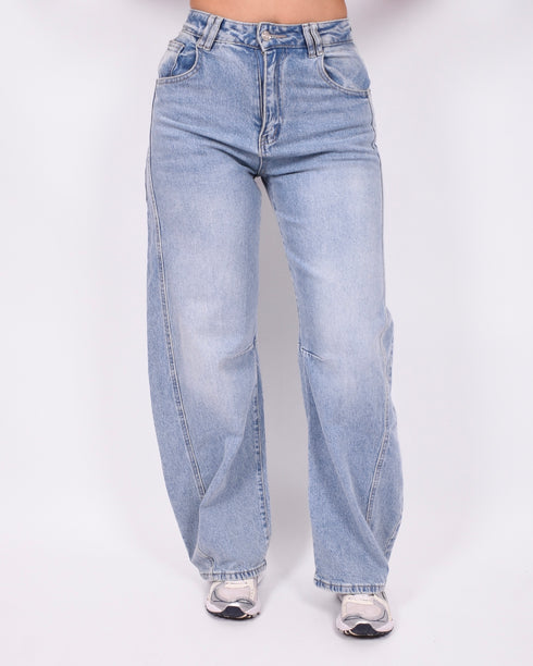 Petit barrel stretch jeans light Blue