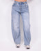 Petit barrel stretch jeans light Blue
