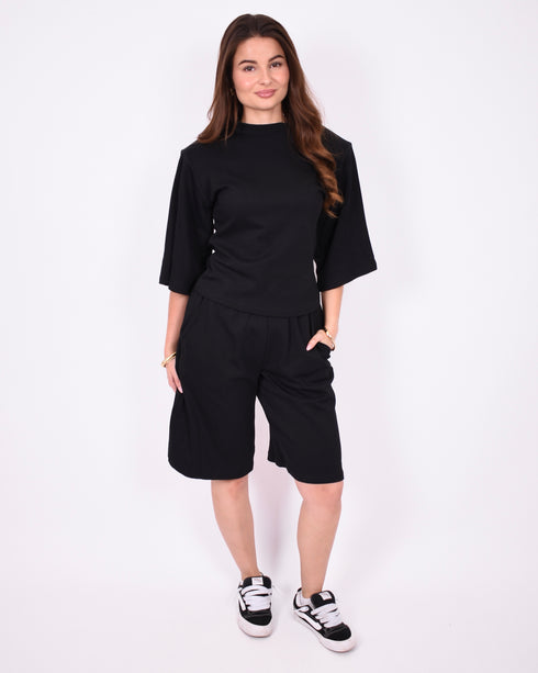 Lounge jort set black
