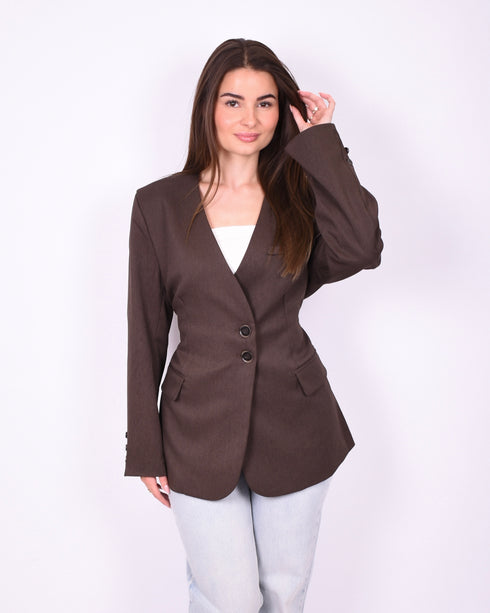 yasmin blazer brown