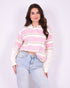 longsleeve striped shirt pink/creme