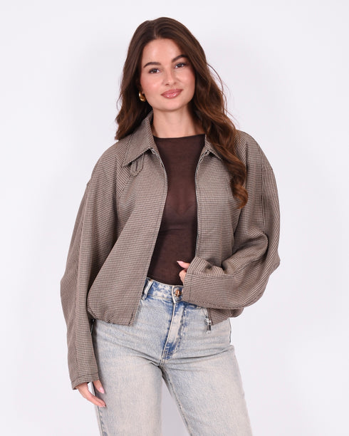 Lois bomber jacket brown
