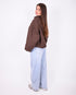 checkered bomber windjacket brown